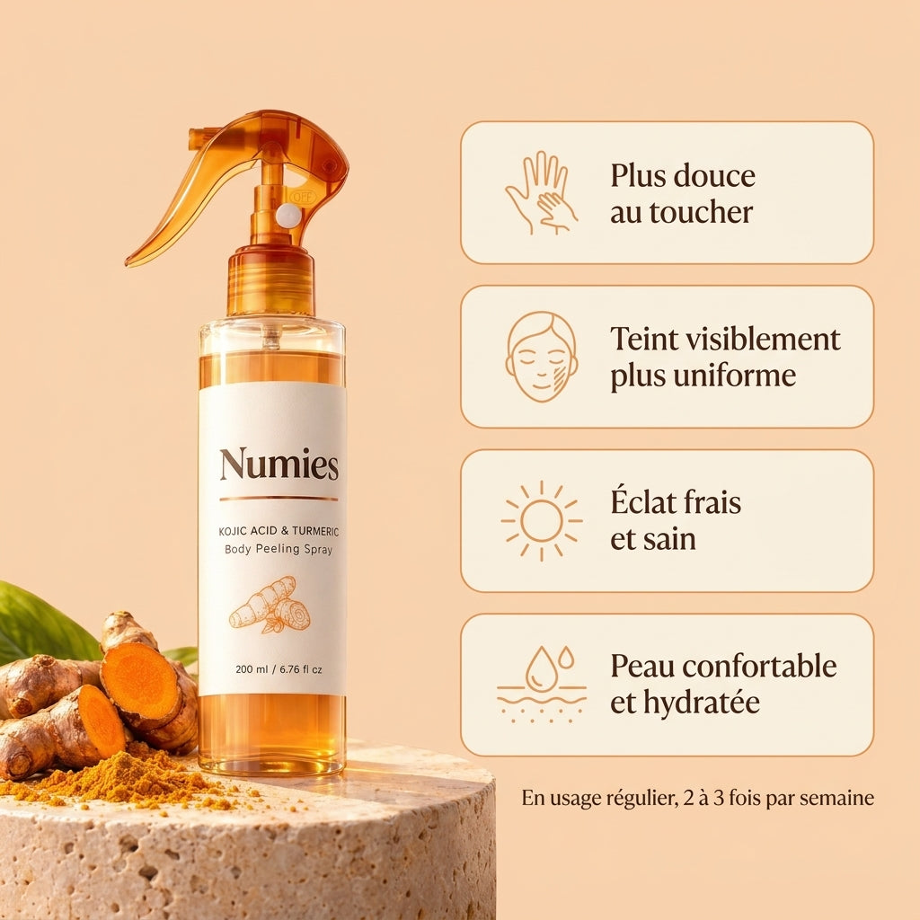 Peel Shot — Spray exfoliant corps à l'acide kojique & curcuma