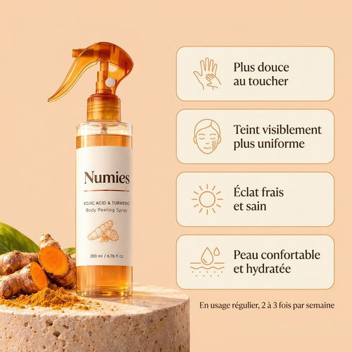 Peel Shot — Spray exfoliant corps à l'acide kojique & curcuma
